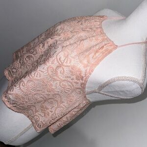 Laced crop/ halter top.